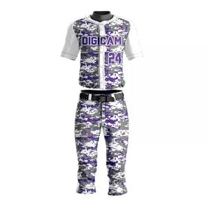 Uniforme de baseball pour hommes sur mesure de haute qualité 100% Polyester nouveau Design imprimé Technics en vente - Product Image 4