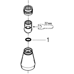 Para Grohe RELEXA PLUS 50, Ducha de Techo Cromada con Diámetro de 48 mm, Accesorios para Baño y Aseo - Product Image 5