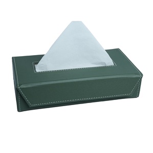 Boîte à mouchoirs en cuir artisanal, boîte à mouchoirs de luxe pour la maison, le bureau, la salle de bain, la cuisine et la voiture, décoration de table - Product Image 4