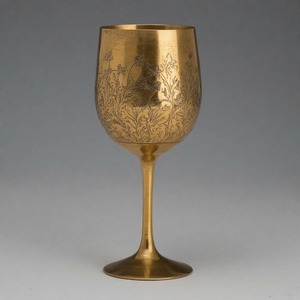 Copa del Evangelio, cáliz de latón antiguo, copa de vino de comunión hecha a mano, Copa Vintage para iglesia y ceremonias espirituales - Product Image 2