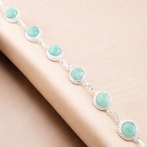 กำไลเทนนิสเพทาย ทำมือ เงินแท้ 925 ตัวล็อคแบบ Toggle เครื่องประดับหรูสำหรับผู้หญิง ของขวัญ - Product Image 6