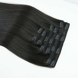 Đẹp thiết lập của clip trong 6 hàng của tóc tự nhiên màu đen thẳng kết cấu 16 inch Việt Nam tóc con người - Product Image 3