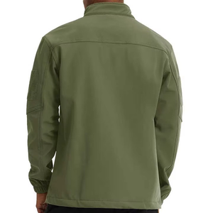 Hombres al aire libre a prueba de viento chaqueta de concha suave con cremallera completa hombres a prueba de agua ligero Sustianbale Softshell chaquetas de los hombres - Product Image 2