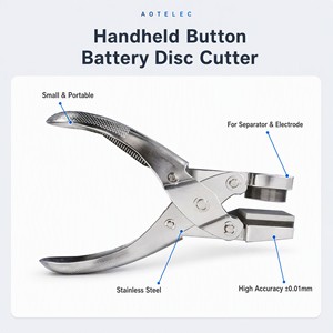 El Tipi Paslanmaz Çelik Düğme Pil Disk Kesici, Pil Diyaframı ve Kutup Plakası Delme İşlemleri için <span class=keywords><strong>1</strong></span> Yıl Garantili - Product Image 1