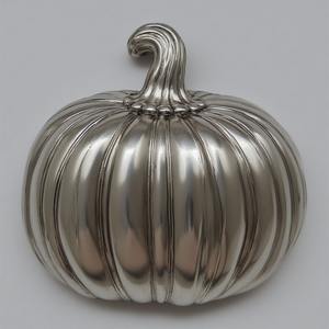 Sculpture de citrouille en aluminium de qualité supérieure, art fait à la main avec des détails sculptés, conçus pour élever la saison d'Halloween - Product Image 6