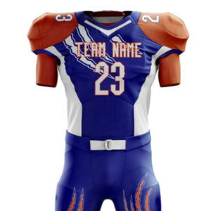 Uniforme de fútbol americano personalizado de alta calidad Jersey de secado rápido con conjunto de pantalón para uso deportivo de hombres - Product Image 4