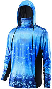 Traje de pesca con capucha de manga larga XL para hombre, de secado rápido, resistente a los rayos UV UPF50, transpirable, impermeable, OEM, ODM, técnicas impresas - Product Image 2