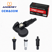 ANDEREY 315/433MHz Capteur TPMS universel multifréquence de niveau OE, remplacement programmable du capteur de surveillance de la pression des pneus pour toutes les voitures