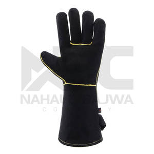 New Arrivals Custom Made Cowhide Safety <b>Welding</b> <b>Gloves</b> with Logo Anti-Slip All Sizes Available-XL Included - Product Image 3