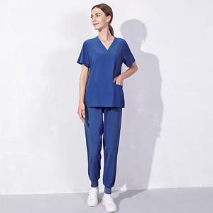 OEM Best Service Scrub Enfermera Personalizar Mujeres de moda de poliéster Jogging Hospital Médico Enfermería Scrubs Enfermera Uniformes Conjuntos - Product Image 6