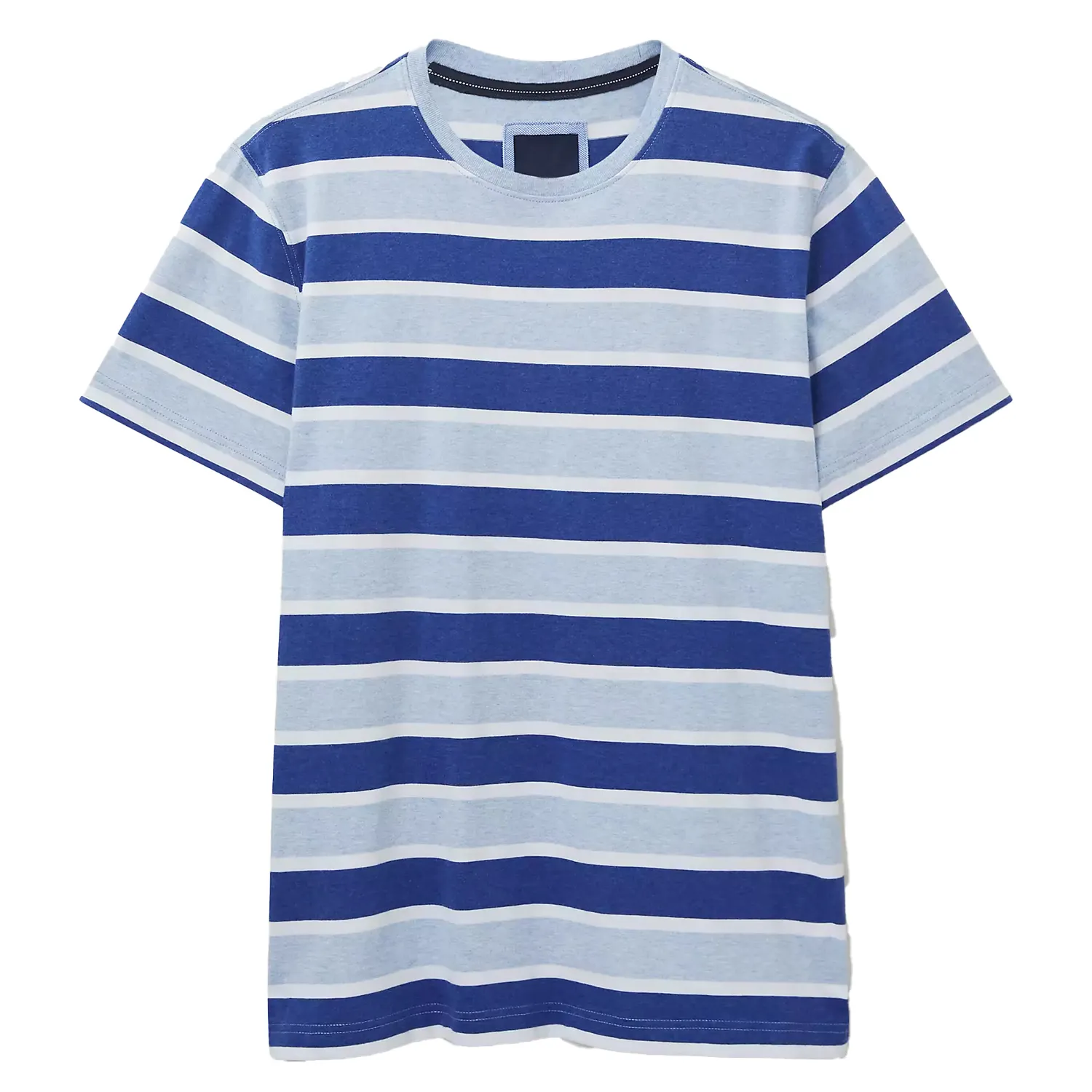 Drop Shoulder Mens 100 Cotton Striped T Shirt With Custom OEM ODM And Low MOQ From Bangladesh Factory