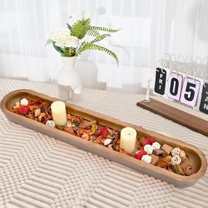 Bol à pâte en bois pour la décoration intérieure de la maison bougeoirs en bois faits à la main bols prix le plus bas - Product Image 4
