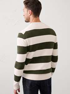 Jersey de hombre con cuello redondo suéter de estilo retro liso para hombre cómodo de punto - Product Image 2