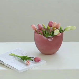 Hermoso cuenco decorativo de resina Rosa perfecto para regalo de boda decoración festiva soporte de joyería exhibición o acento de comedor elegante - Product Image 2