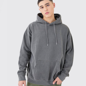 Sweat à capuche personnalisé surdimensionné avec dos délavé Sweats à capuche pour hommes en coton mélangé respirant Design personnalisé dernière mode prix d'usine - Product Image 1