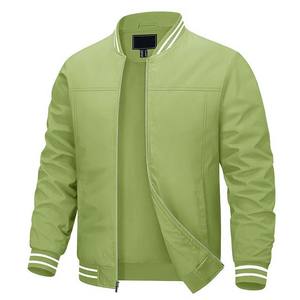 Nouvelle veste bomber d'automne personnalisée OEM pour homme, décontractée, imperméable, respirante, 100 % polyester, haute qualité, col montant, modèle 2026 - Product Image 1