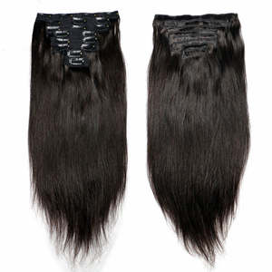 Extension de cheveux humains 100% humains péruviens de haute qualité, double étiré avec clip - Product Image 5