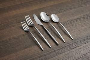 Trending Silver Plated Stainless Steel Flatware Set Eco-Friendly <b>Dishwasher</b> Safe Unique Design for Restaurant/Hotel Use Handmade - Product Image 5