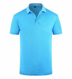 T-shirts à col montant personnalisés pour hommes, couleur unie, 100% coton, 220 grammes, poids du tissu, logo personnalisé pour le marketing de la marque - Product Image 2