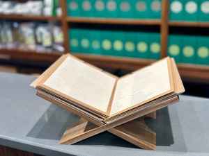 Custom Wooden Book <b>Stand</b> for Reading, Adjustable <b>Desktop</b> Display Rack Holder for Cookbooks Music Scores Magazine - Product Image 4