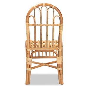 Lightweight Boho Dining <b>Chair</b> Natural <b>Rattan</b> Handmade with Traditional Design for Indoor and <b>Outdoor</b> Home Use - Product Image 4