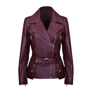 Veste d'hiver en cuir véritable pour femmes, de haute qualité, en coton uni, rembourrée, imperméable, respirante, nouvelle arrivée - Product Image 1