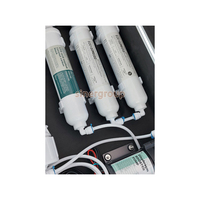 Kit de démonstration d'osmose inverse portable électrique 4 étapes pour usage domestique, avec pompe de surpression et testeur TDS, format valise de voyage