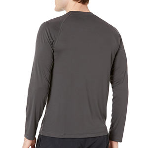 T-shirt de sport à manches longues en polyester spandex respirant pour hommes vêtements de sport à séchage rapide entraînement de gymnastique haut de performance athlétique - Product Image 3