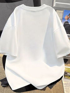 Camiseta de manga corta con cuello redondo y estampado de tecnología alienígena para hombre, ropa negra, estilo casual para exteriores - Product Image 4