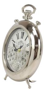 นาฬิกาตั้งโต๊ะเหล็กขัดเงาขนาดกะทัดรัดพร้อมกระดิ่งคู่และดีไซน์หน้าคลาสสิก - Product Image 2