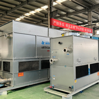 Tour de refroidissement scellée en acier inoxydable 304 à économie d'énergie avec télécommande et moteur pour le refroidissement par circulation des machines de moulage par injection