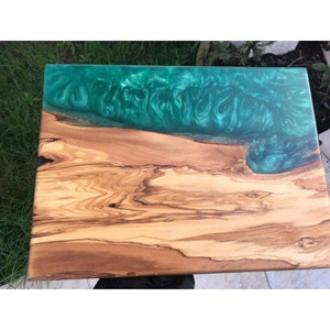 Nouvel arrivage résine époxy blanche et planche de fromage en bois pour table et cuisine meilleure qualité au meilleur prix pour la vente en gros - Product Image 5