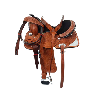 Selles de cheval Western faites à la main de haute qualité selle Western en cuir pur de l'exportateur indien à un prix abordable - Product Image 1