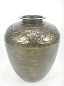 Artisanat Vase Cuivre Martelé Patine Originale Pour La Maison Décorative - Product Image 2