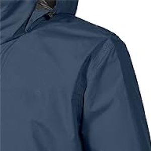 Chaqueta cortavientos informal de nailon liso de alta calidad para hombre, abrigos con cremallera para exteriores a prueba de agua, chaqueta de nailon - Product Image 3