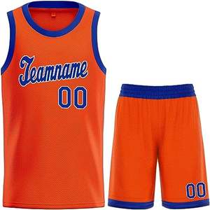 Ensemble de maillots de basket-ball réversibles en tissu mesh sublimé pour hommes, 100% polyester, prix d'usine, logo personnalisé, antibactérien - Product Image 1