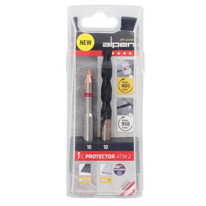 Punta da trapano Alpen per piastrelle in gres porcellanato molto duro Ø 10 mm. Kit 2 punte da trapano - Product Image 4