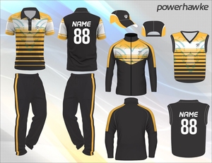 Uniforme deportivo de grillo Powerhawke, conjunto completo disponible en diferentes colores y logotipo personalizado, nombre de equipo, hecho en la India - Product Image 6