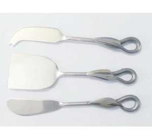 ชุดเครื่องมือตัดชีสแบบนิ่มและแข็งทำจากสเตนเลสสตีลใช้ตัดเนยครีมชีส - Product Image 2