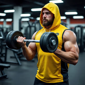 Sudadera con capucha de verano para hombre, ropa de entrenamiento para correr, sudaderas sin mangas, ajuste Regular, secado rápido, transpirable - Product Image 4