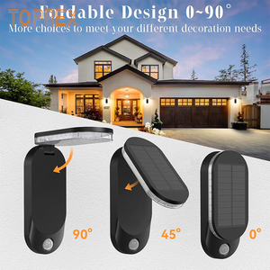 Lampe solaire murale pliable best-seller avec détecteur de mouvement, LED blanc chaud pour la sécurité des marches d'entrée et des allées - Product Image 5
