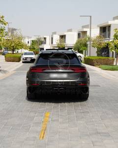 Kit carrosserie en fibre de carbone noire pour Audi RS Q8 4.0 TFSI Quattro 2021 d'occasion, ensemble de séparateurs avant pour Audi Q8 RS Q8, modification et amélioration - Product Image 6