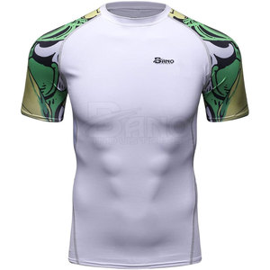 2024 último diseño hombres Rash Guard en Color sólido hombres manga larga Rash Guard para ropa de Fitness - Product Image 1