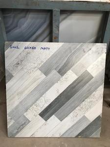 Carreaux de sol en porcelaine effet marbre rayé blanc et gris 600x600, carreaux de sol 600x60, carreaux de céramique en porcelaine pour sols - Product Image 6