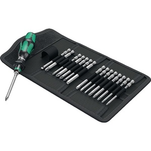KK 60 17-Piece <b>Screwdriver</b> <b>Set</b> with Hand Holder & Interchangeable Blades Folding Case by WERA - Product Image 3