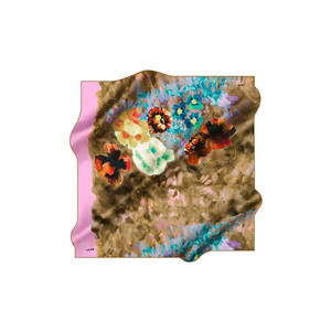 ผ้าพันคอไหมเครปซาตินพิมพ์ลายดิจิทัล ขนาด 90x90 ซม. - Product Image 1