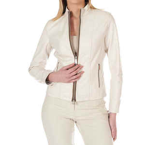 Chaqueta de cuero de mujer de diseño de Venta caliente única chaqueta sólida de cuero de mujer para mujeres y niñas chaquetas con logotipo de diseño OEM - Product Image 6