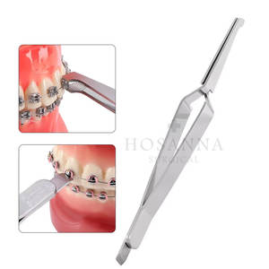 Pinzas de soporte de ortodoncia de acero inoxidable con logotipo y color personalizado, agarre ergonómico, fuente de alimentación Manual certificada CE para uso dental - Product Image 3