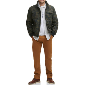 บอมเบอร์แจ็กเก็ตผู้ชายเสื้อคลุมยาวสไตล์ไฮสตรีทปรับแต่งได้3XL อากาศในฤดูหนาว - Product Image 4