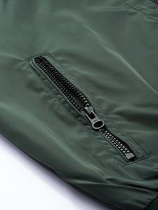 Coupe-vent personnalisé d'hiver en gros pour hommes vestes pour hommes de grande taille vestes pour hommes en Nylon uni en Satin Bomber pour hommes - Product Image 6